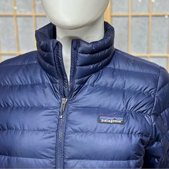 Patagonia Blue Sweater Down Jacket - Picture 5 of 11
